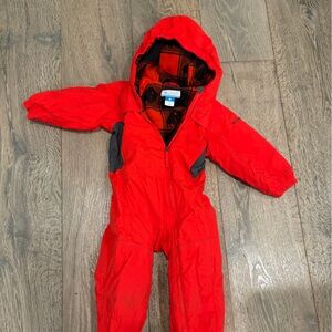 Columbia Red Hooded Snowsuit